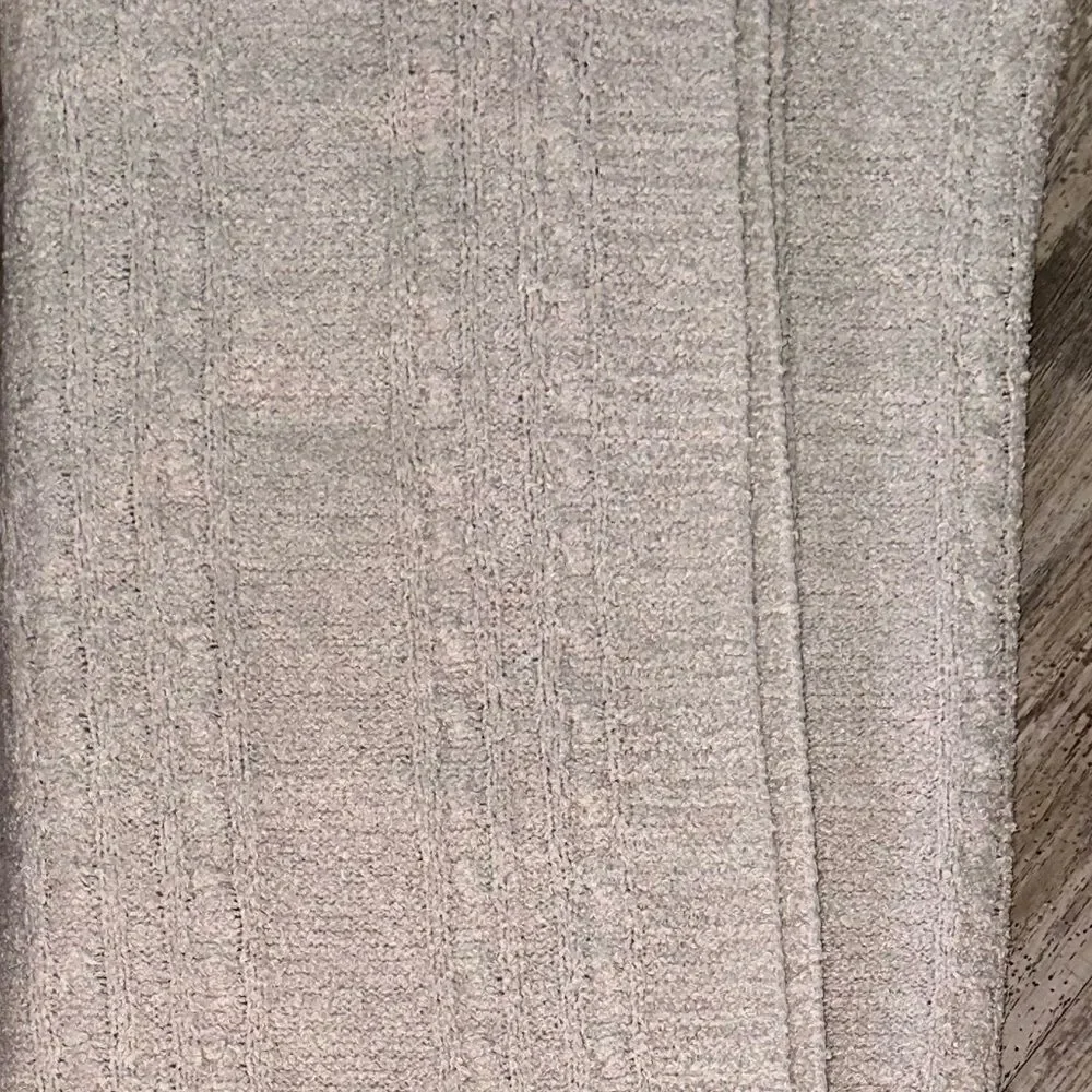 Barefoot Dreams Almond CozyChic Lite cable Throw